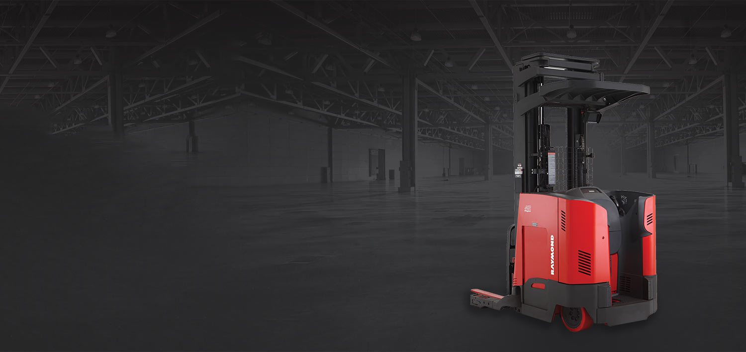 Raymond Reach Truck, Narrow Aisle forklift